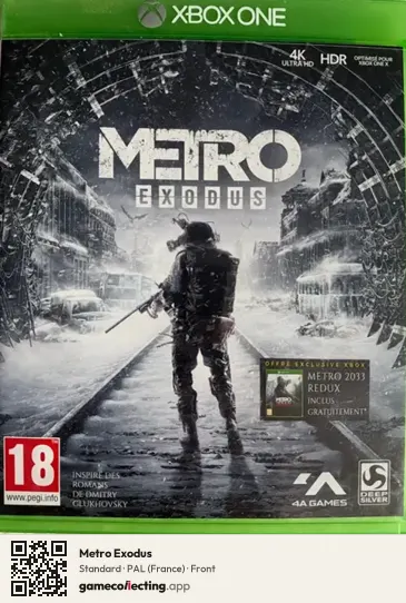 Metro Exodus Xbox One, France box front