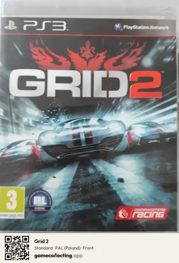 Grid 2 PlayStation 3, Poland box front