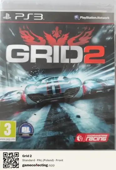 Grid 2 PlayStation 3, Poland box front