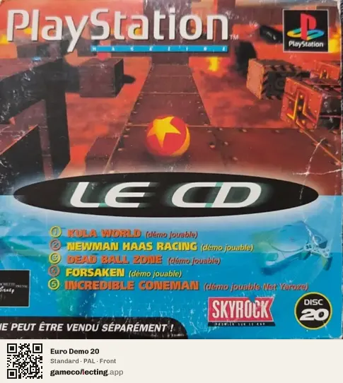 Euro Demo 20 PlayStation, PAL box front