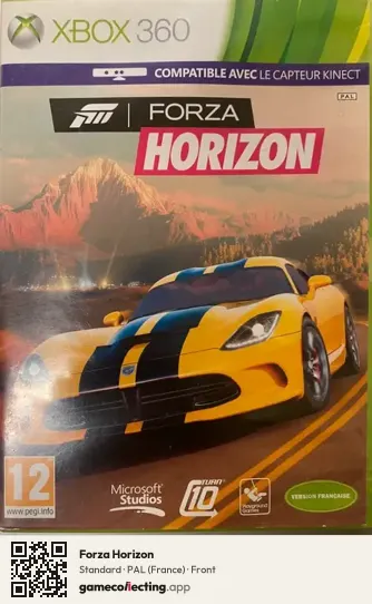 Forza Horizon Xbox 360, France box front