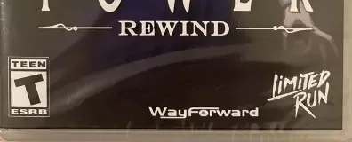 Clock Tower: Rewind, the ESRB box on its front