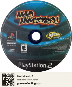 Mad Maestro! PlayStation 2, NTSC disc