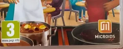 My Universe: Cooking Star Restaurant, the PEGI square on its front