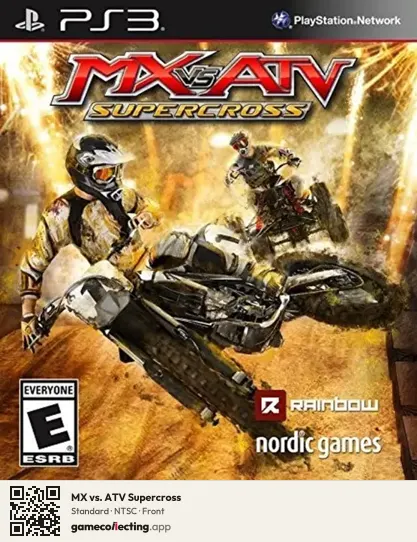MX vs. ATV Supercross PlayStation 3, NTSC box front