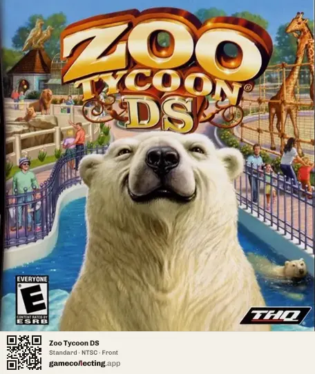 Zoo Tycoon DS Nintendo DS, NTSC box front