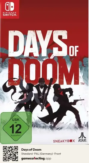 Days of Doom Nintendo Switch, Germany box front