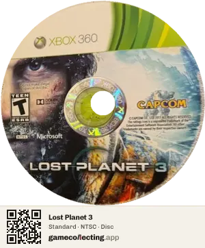 Lost Planet 3 Xbox 360, NTSC disc