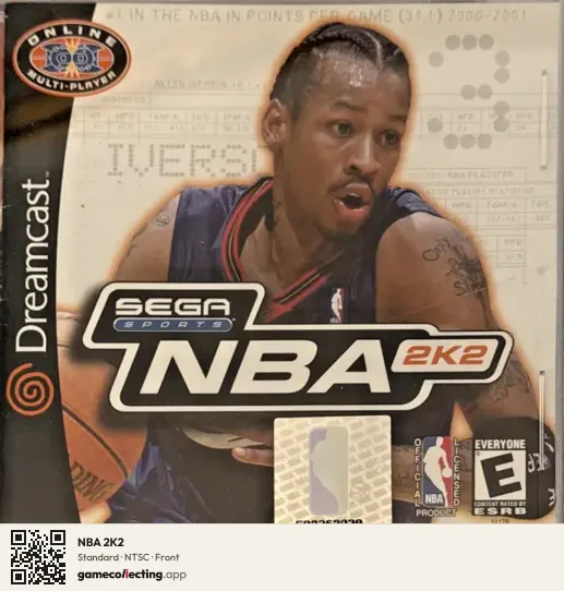 NBA 2K2 Sega Dreamcast, NTSC box front