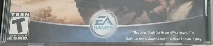 Medal of Honor: Allied Assault: Breakthrough, the ESRB box on its front