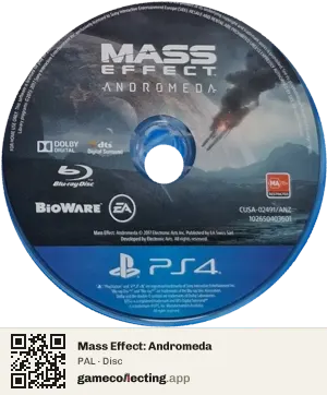 Mass Effect: Andromeda PlayStation 4, PAL disc