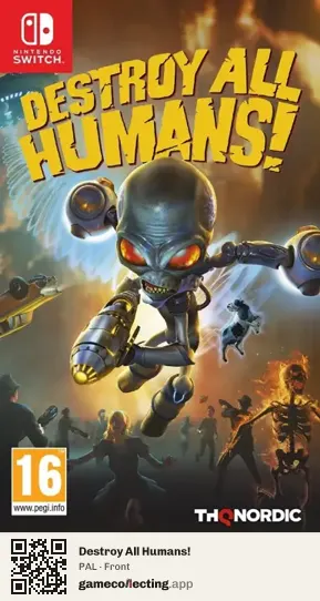 Destroy All Humans! Nintendo Switch, PAL box front