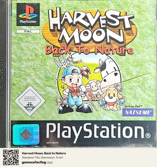 Harvest Moon: Back to Nature PlayStation, Germany box front