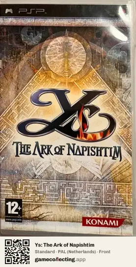 Ys: The Ark of Napishtim PlayStation Portable, Netherlands box front