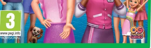 Barbie Project Friendship, the PEGI square on its front