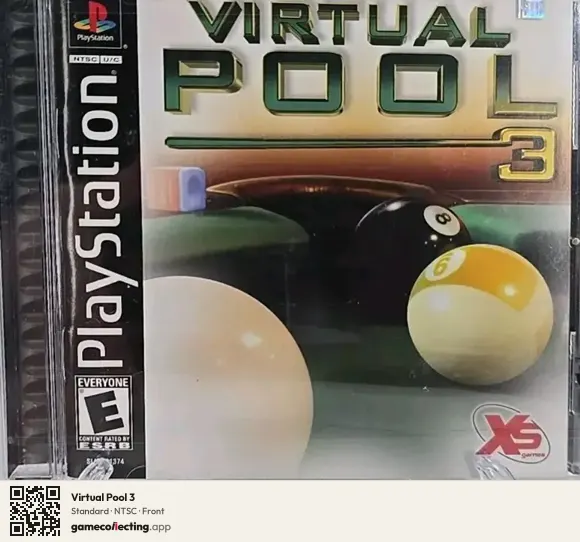Virtual Pool 3 PlayStation, NTSC box front