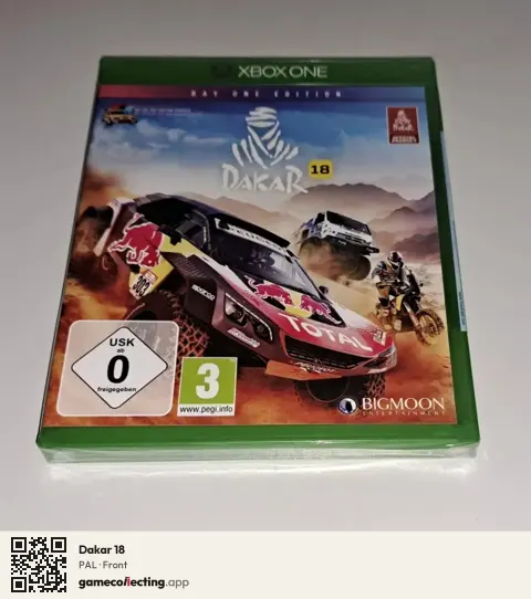 Dakar 18 Xbox One, PAL box front