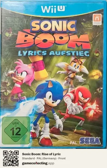 Sonic Boom: Rise of Lyric Nintendo Wii U, Germany box front