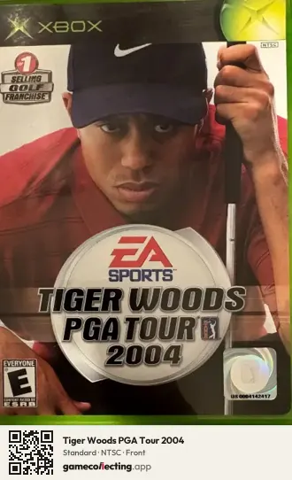 Tiger Woods PGA Tour 2004 Xbox, NTSC box front