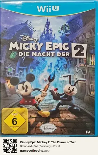 Disney Epic Mickey 2: The Power of Two Nintendo Wii U, Germany box front