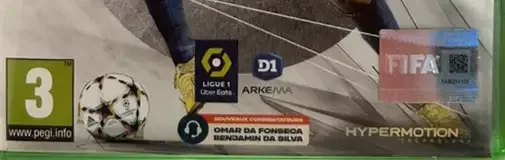 FIFA 23, the PEGI square on its front
