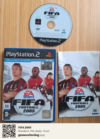 FIFA 2005 PlayStation 2, Italy box front