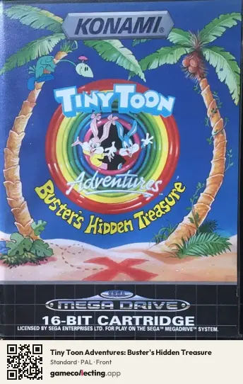 Tiny Toon Adventures: Buster's Hidden Treasure Sega Mega Drive / Genesis, PAL box front