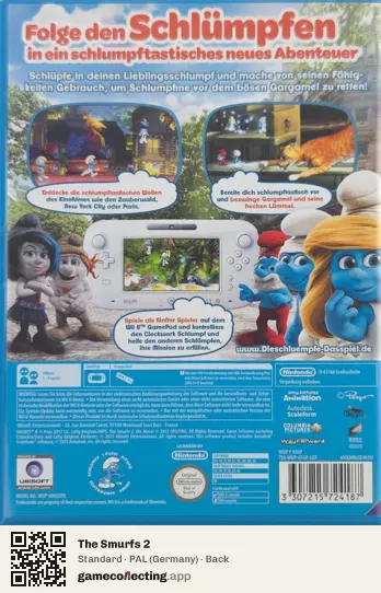 The Smurfs 2 Nintendo Wii U, Germany box back