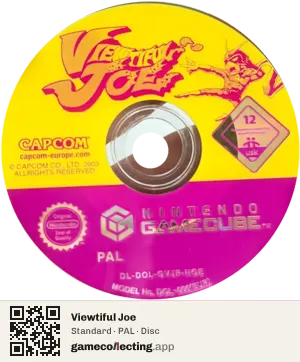 Viewtiful Joe Nintendo GameCube, PAL disc