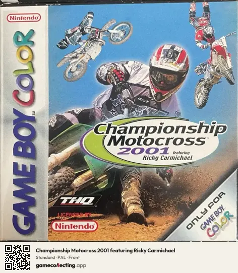 Championship Motocross 2001 featuring Ricky Carmichael Game Boy Color, PAL box front