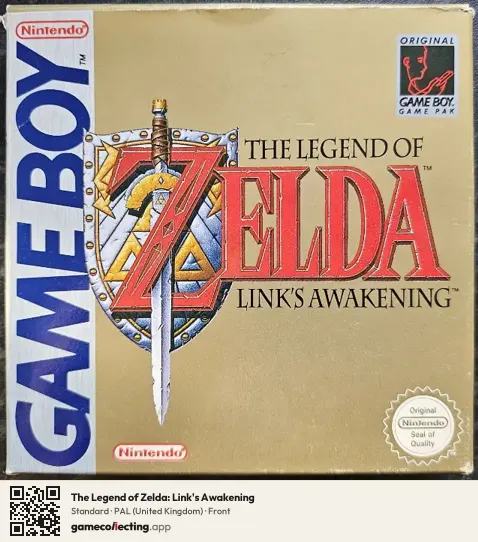 The Legend of Zelda: Link's Awakening Game Boy, United Kingdom box front