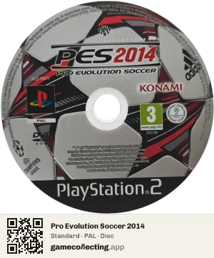 Pro Evolution Soccer 2014 PlayStation 2, PAL disc