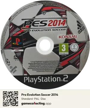 Pro Evolution Soccer 2014 PlayStation 2, PAL disc