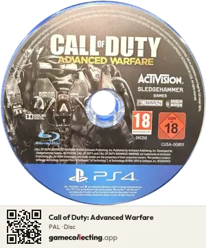 Call of Duty: Advanced Warfare PlayStation 4, PAL disc
