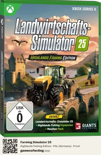 Farming Simulator 25 Xbox Series X, Germany box front