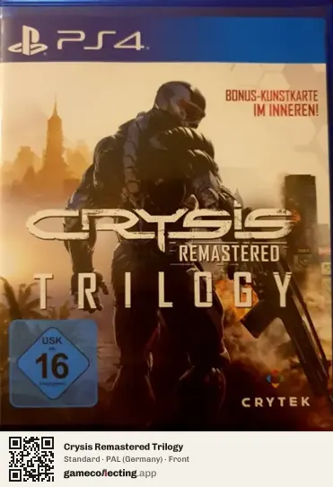 Crysis Remastered Trilogy PlayStation 4, Germany box front