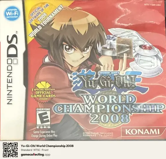 Yu-Gi-Oh! World Championship 2008 Nintendo DS, NTSC box front