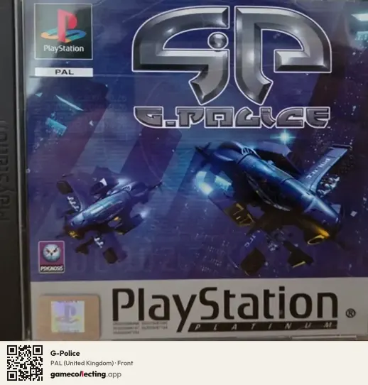 G-Police PlayStation, United Kingdom box front