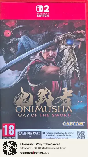 Onimusha: Way of the Sword Nintendo Switch 2, United Kingdom box front