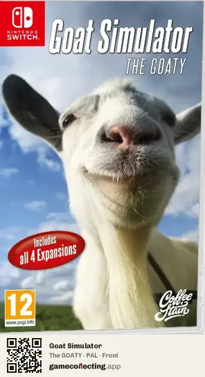 Goat Simulator Nintendo Switch, PAL box front