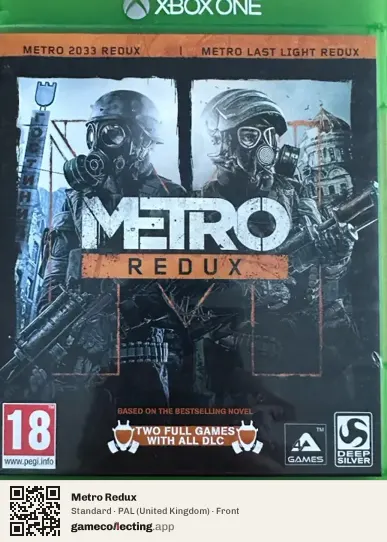 Metro Redux Xbox One, United Kingdom box front