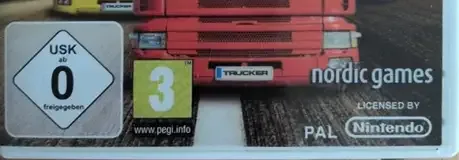 Truck Racer, the USK square on its front