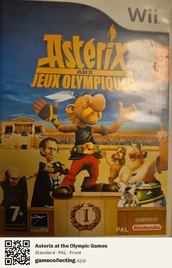 Asterix at the Olympic Games Nintendo Wii, PAL box front