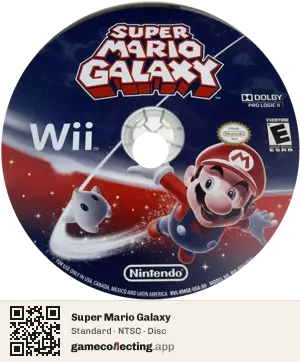 Super Mario Galaxy Nintendo Wii, NTSC disc