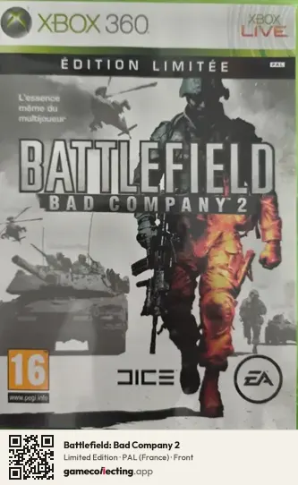 Battlefield: Bad Company 2 Xbox 360, France box front