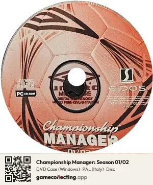 Championship Manager: Season 01/02 Computer, PAL disc