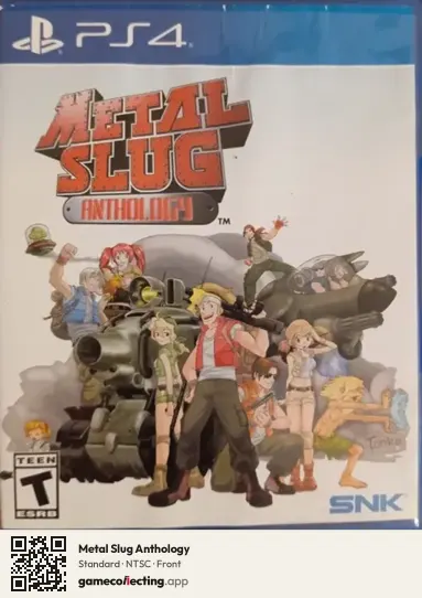 Metal Slug Anthology PlayStation 4, NTSC box front