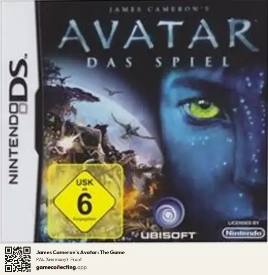 James Cameron's Avatar: The Game Nintendo DS, Germany box front