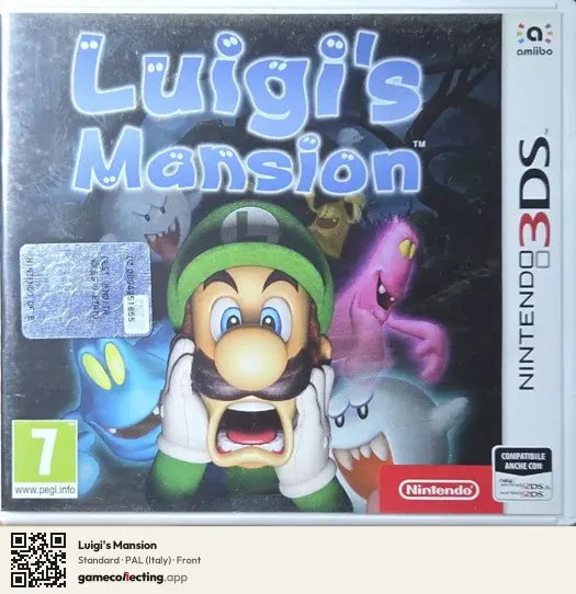 Luigi's Mansion Nintendo 3DS, Italy box front