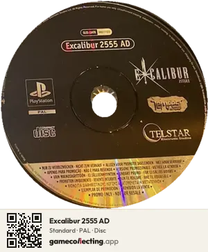 Excalibur 2555 AD PlayStation, PAL disc